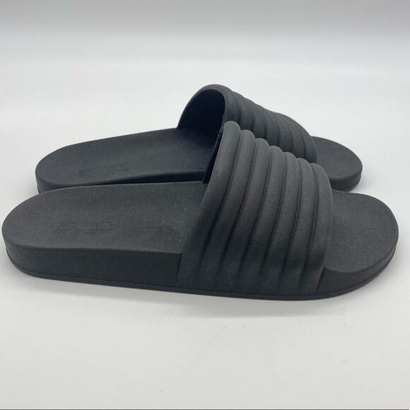 Unisex Girlfriend Collective Black‎ Slides - Picture 1 of 9